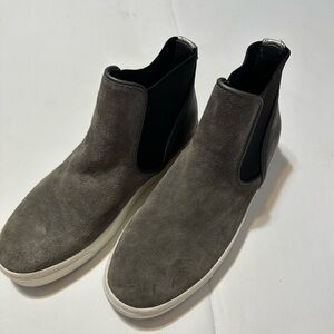 Sam Edelman Gray Suede Chelsea Boots